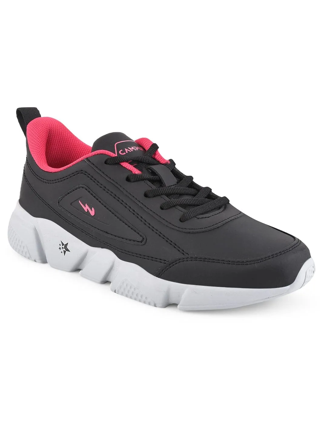 AURA Black Women's Sneakers sold by Campus Shoes product image thumbnail 2