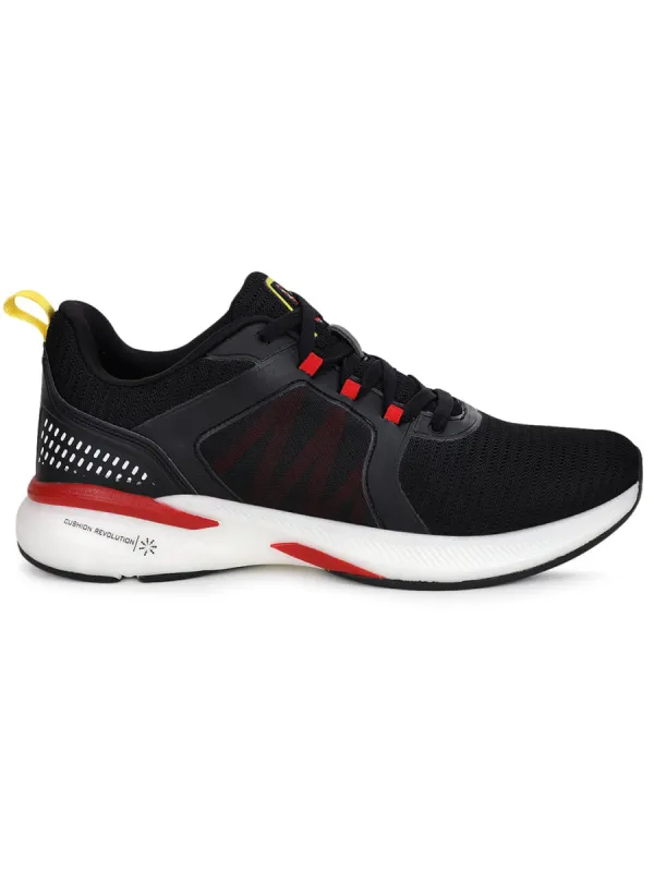 PEDRO Black Men's Running Shoes sold by Campus Shoes