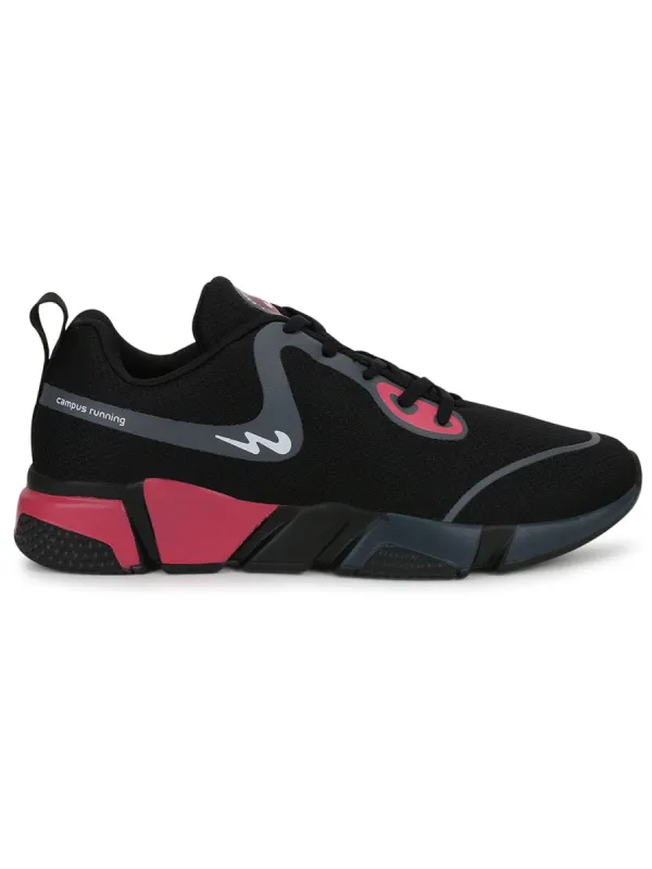 STACY Black Women's Running Shoes sold by Campus Shoes