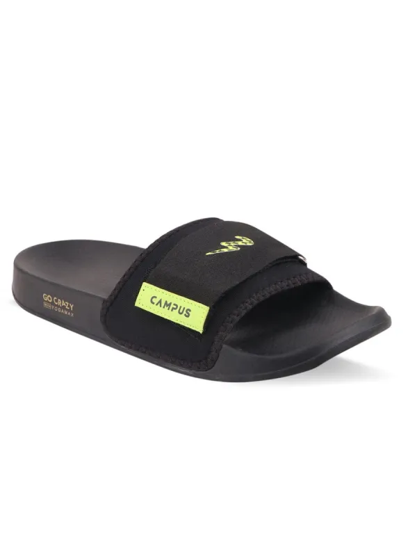 SL-424 Black Men's Slider sold by Campus Shoes