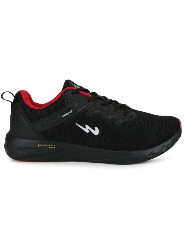 STEWART PRO Black Men's Running Shoes sold by Campus Shoes