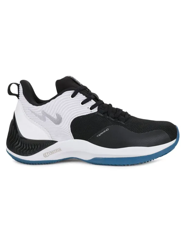 TERMINO Black Men's Running Shoes sold by Campus Shoes