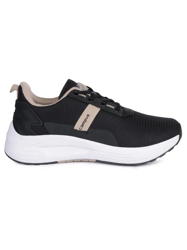 TWEET Black Men's Running Shoes sold by Campus Shoes