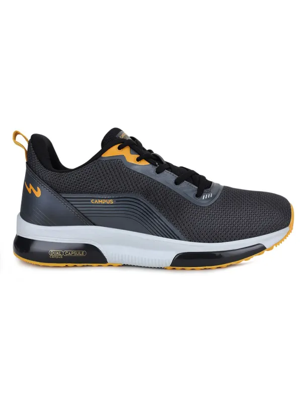 SOLID Grey Men's Running Shoes sold by Campus Shoes