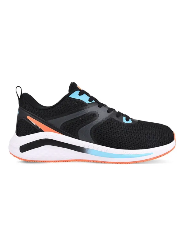 VIVID Black Men's Running Shoes sold by Campus Shoes