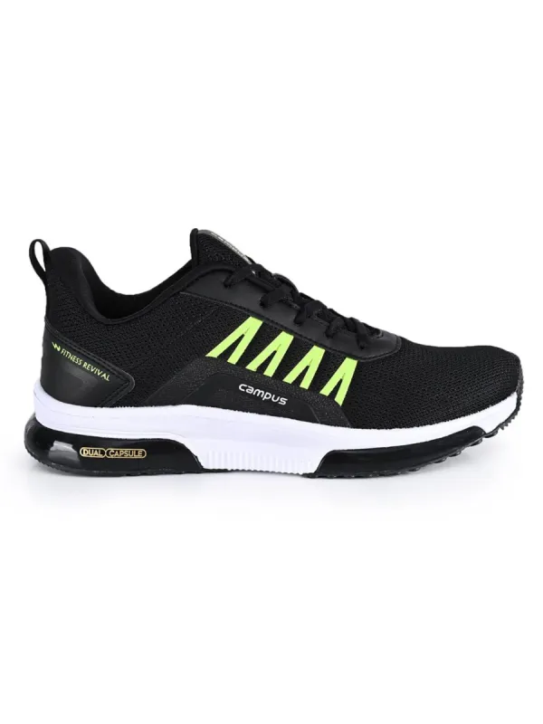BRAZIL ADVANCE Black Men's Running Shoes sold by Campus Shoes