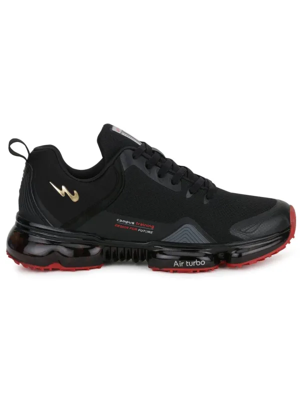 STINGRAY Black Men's Running Shoes sold by Campus Shoes