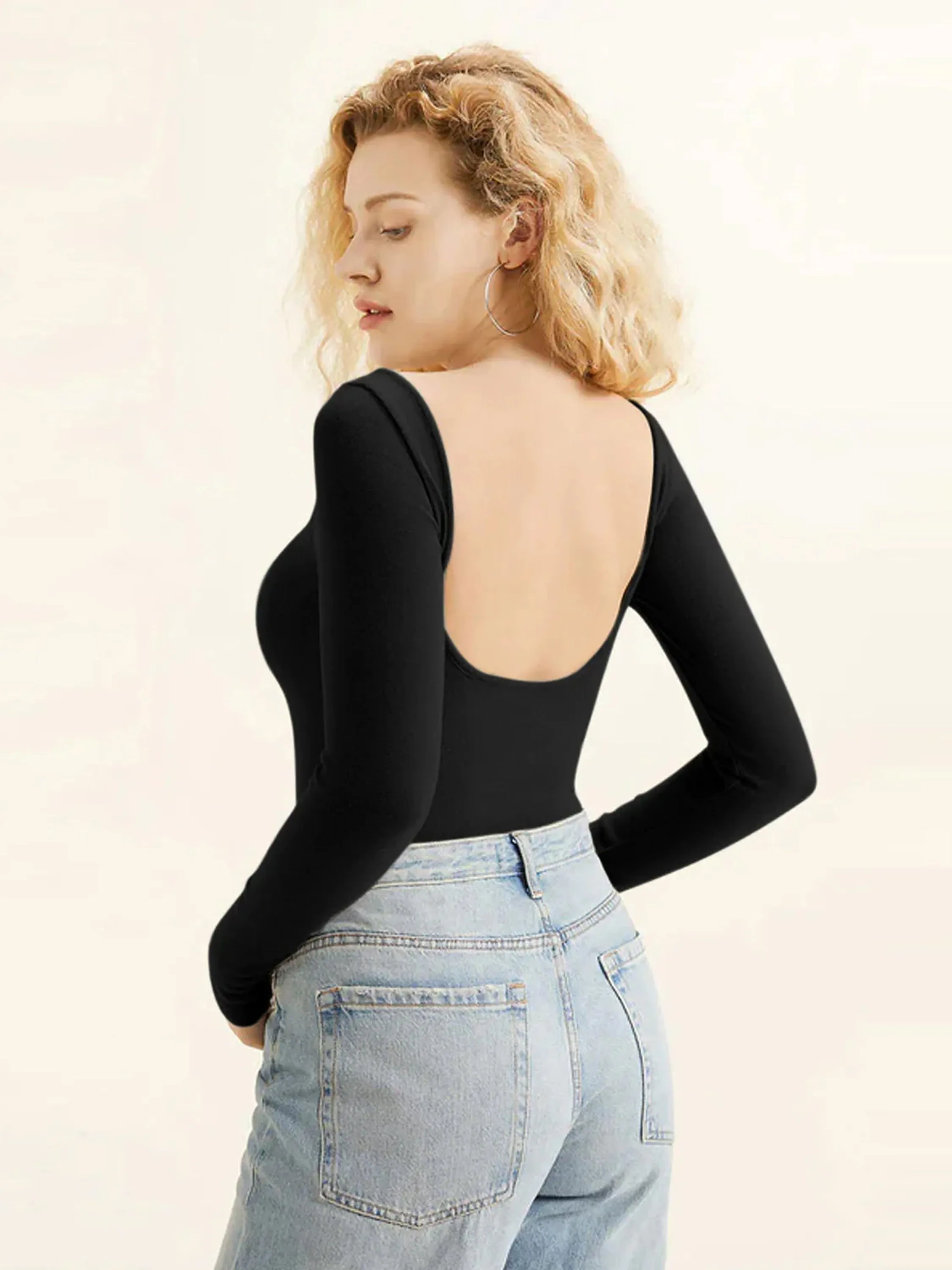 Scoop Neck Open Back Brami Top sold by ogl move