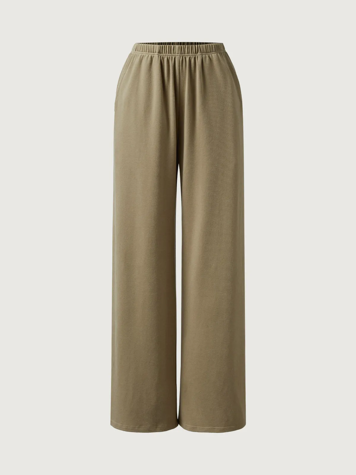 Elastic Waist Tappered Wide Leg Pant sold by ogl move product image thumbnail 3