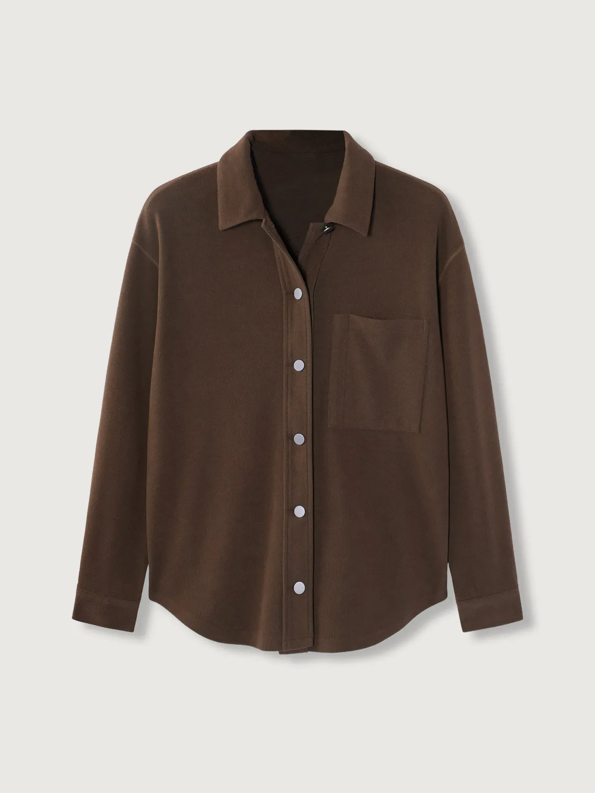 Micro Corduroy Oversized Shacket sold by ogl move product image thumbnail 2