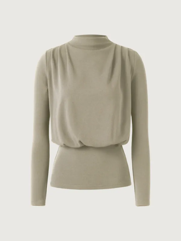 Mockneck Tuck-In Top sold by ogl move