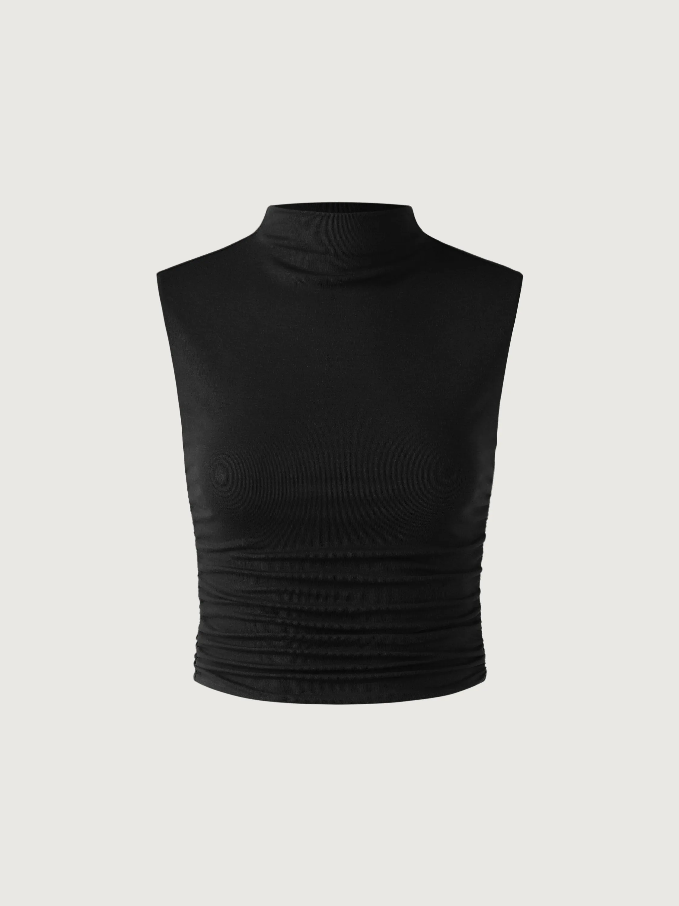 Workleisure Mock Neck Ruched Sides Tank Top sold by ogl move product image thumbnail 2
