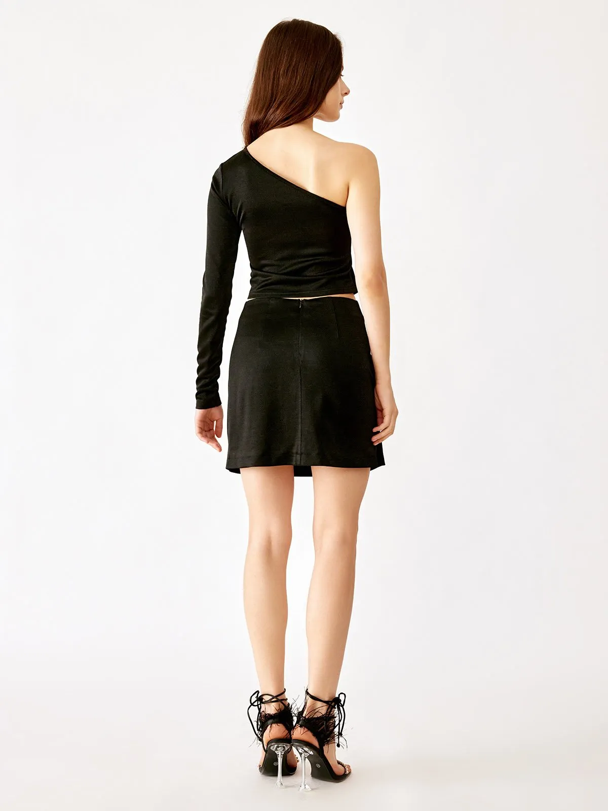 Glitter One Shoulder Top sold by ogl move product image thumbnail 4