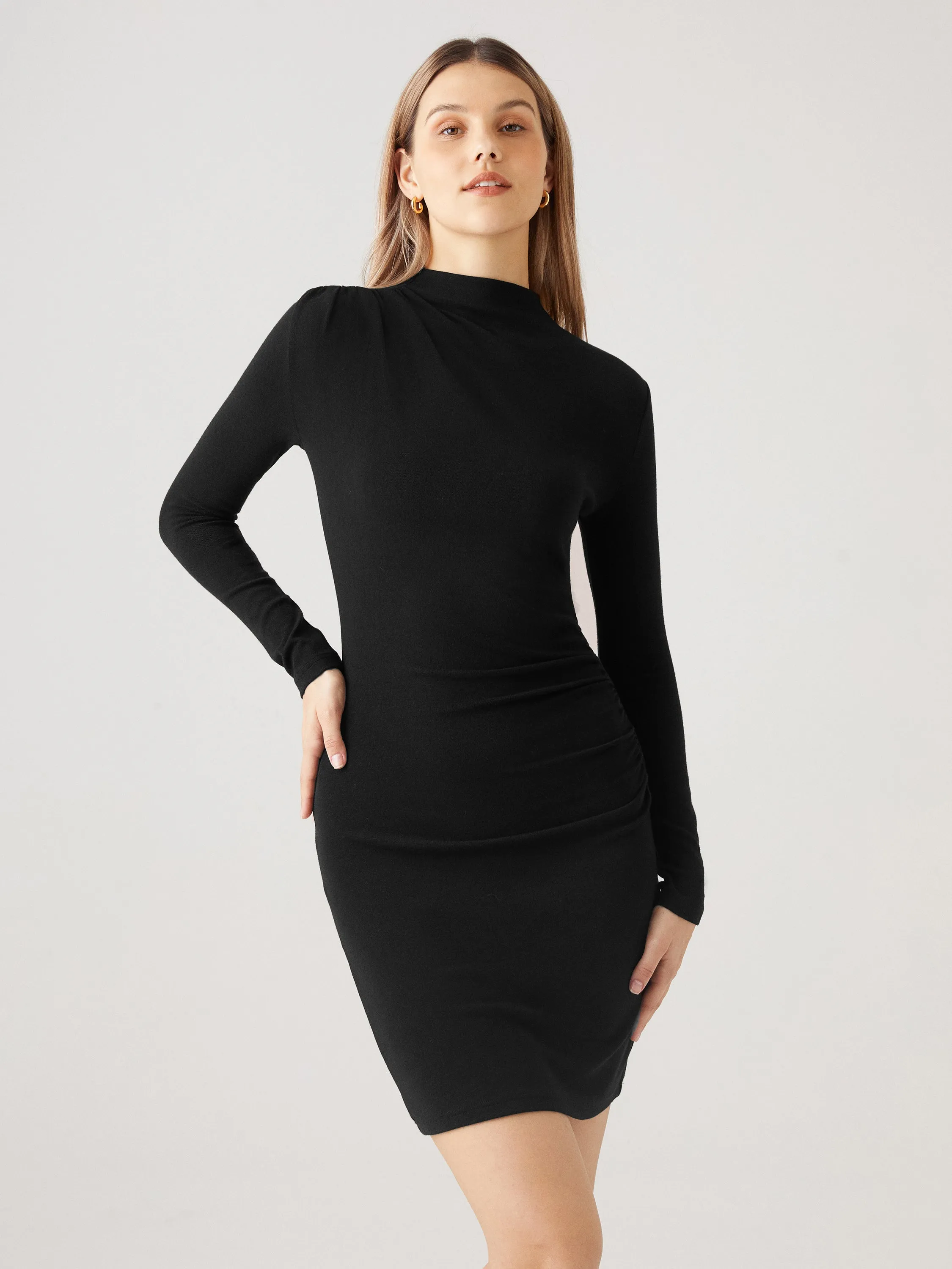Eco-Mousse® 2.0 Goddess Mockneck Mini Dress sold by ogl move product image thumbnail 3