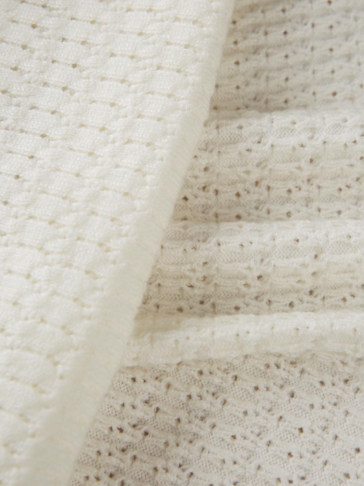 Round Neck Hollow Out Knit Sweater sold by ogl move product image thumbnail 4