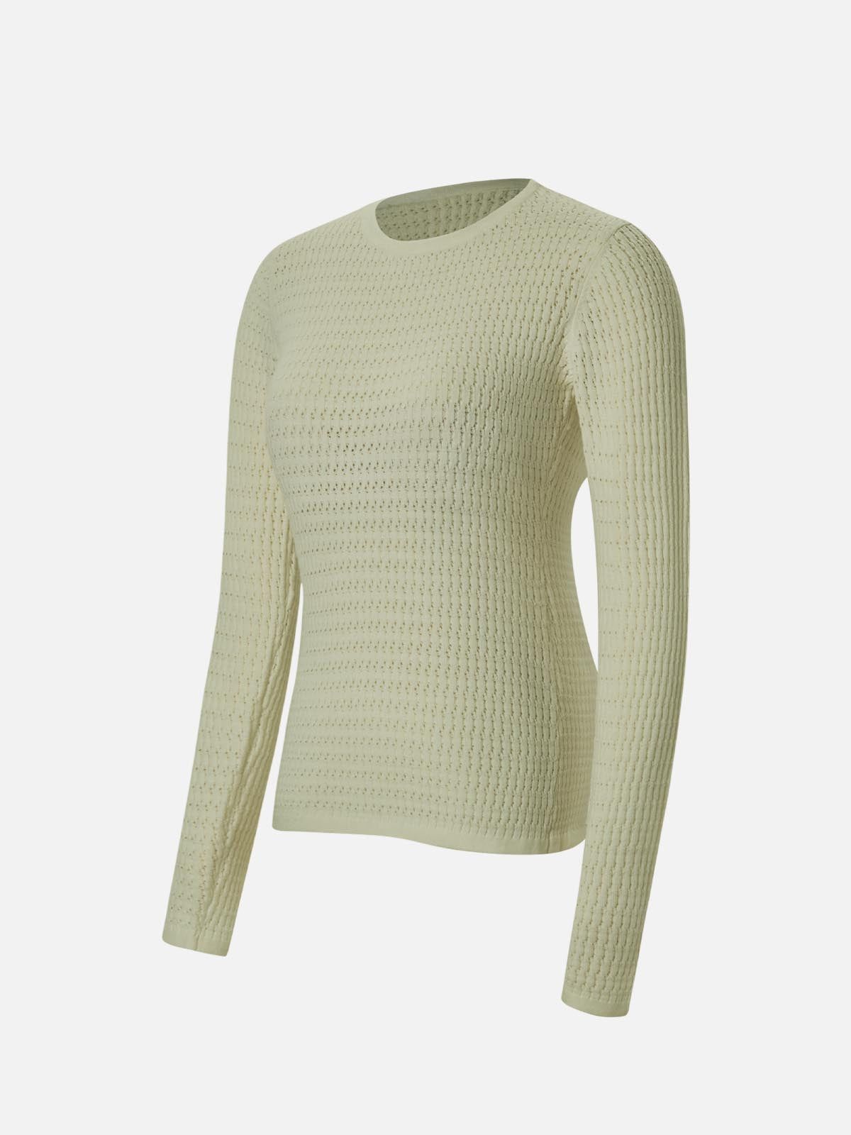 Round Neck Hollow Out Knit Sweater sold by ogl move product image thumbnail 2