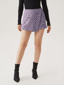 Asymmetric Wrap Mini Skort sold by ogl move