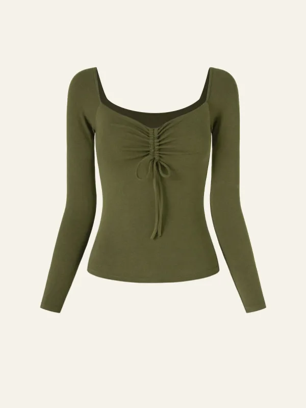 Eco-Mousse® Ruched Drawstring Brami Top sold by ogl move