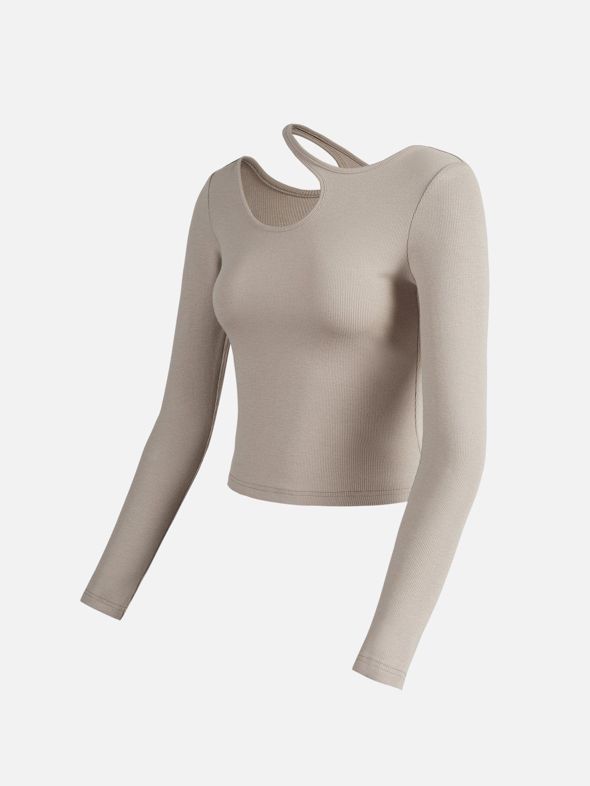 Plantive™ Asymmetrical Cutout Shoulder Top sold by ogl move product image thumbnail 8