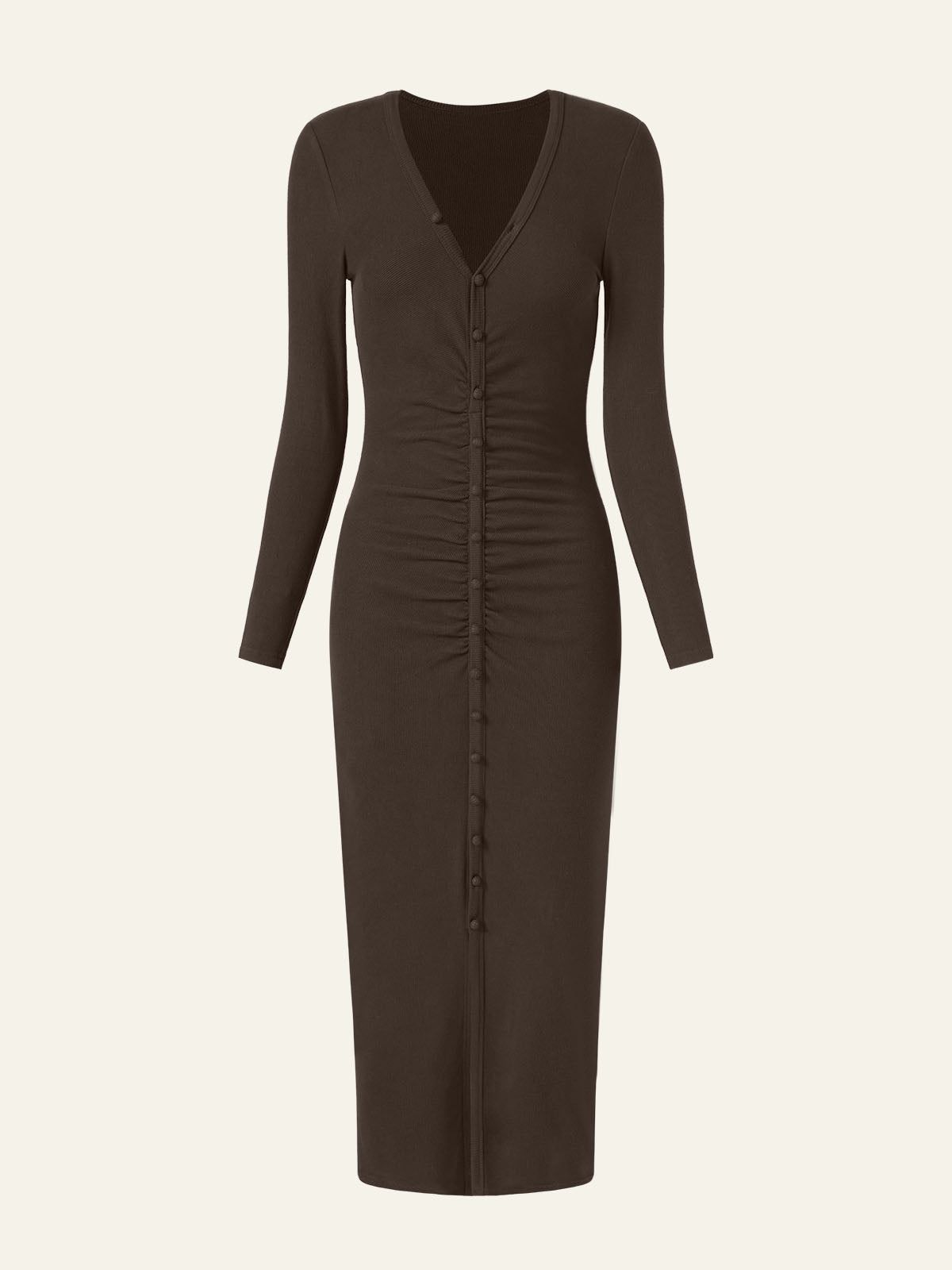 Double Brushed Rib Daily Midi Dress sold by ogl move product image thumbnail 2
