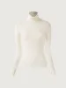 Wool Semi-Sheer Turtleneck Top sold by ogl move