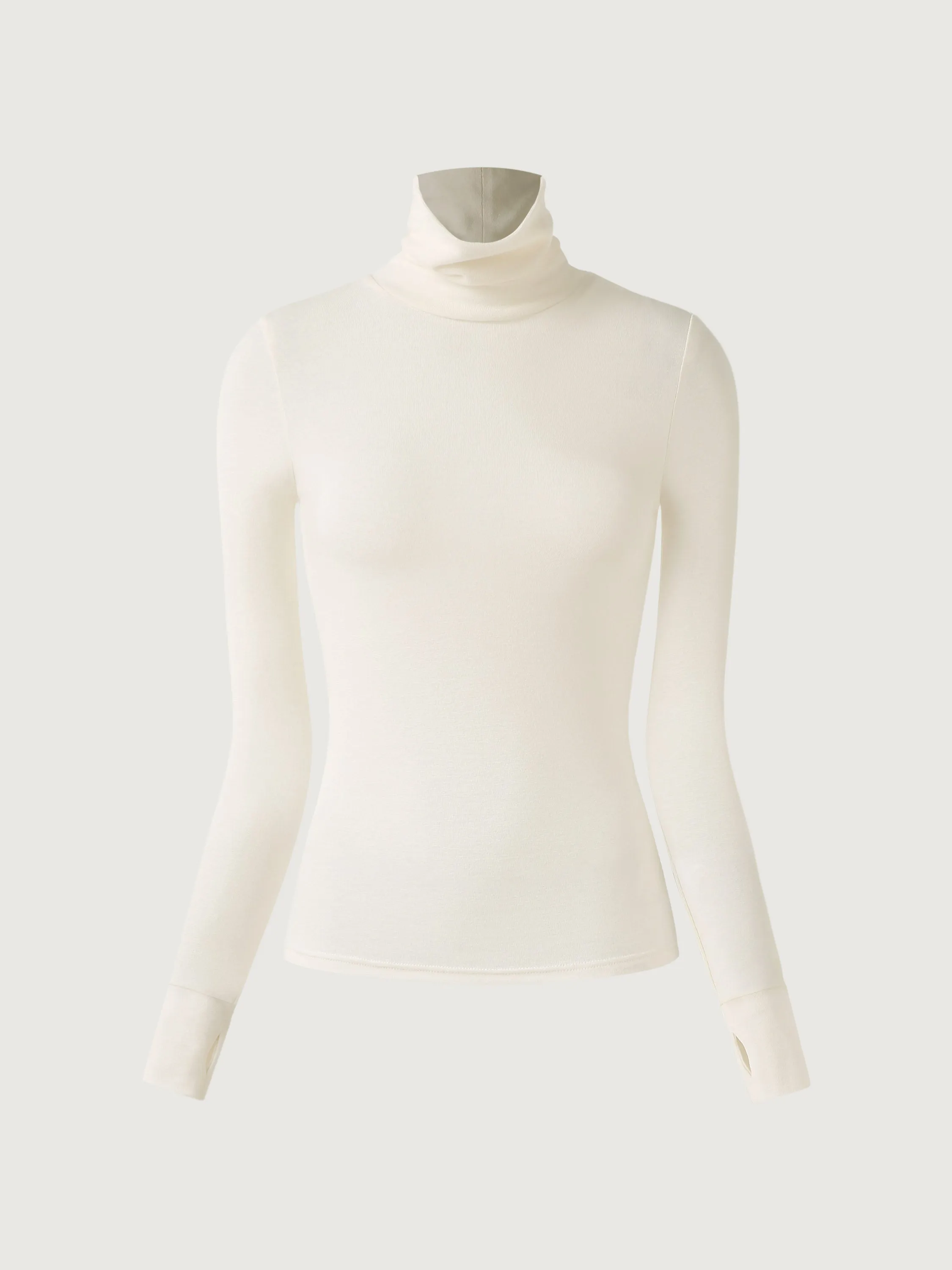 Wool Semi-Sheer Turtleneck Top sold by OGLmove product image thumbnail 2
