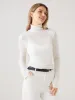 Wool Semi-Sheer Turtleneck Top sold by ogl move
