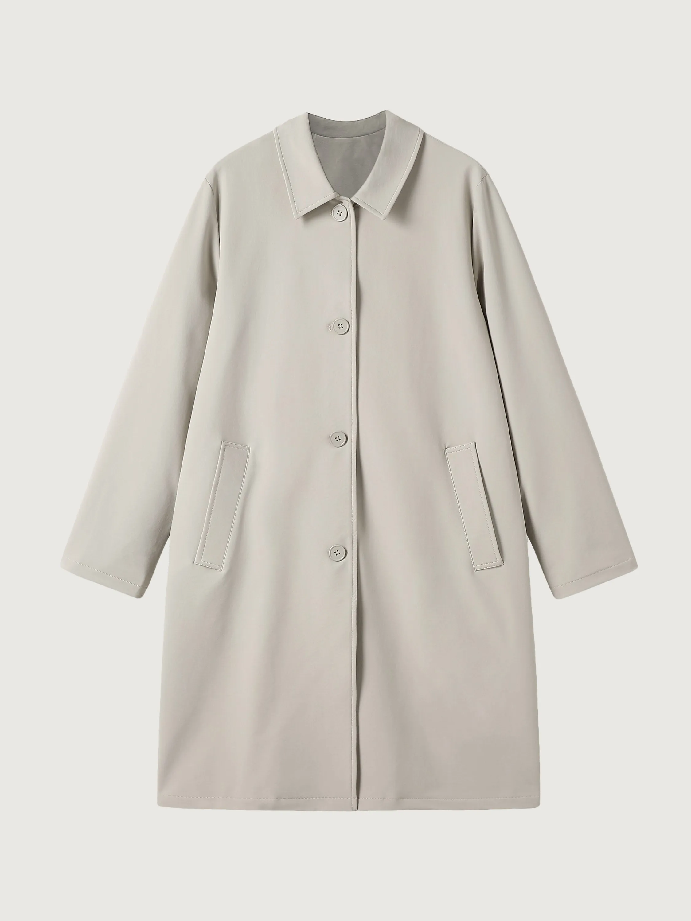 Waterproof Lightweight Collared A-Line Coat sold by ogl move product image thumbnail 4