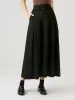 Pin-Tuck Midi Skirt with Belt sold by ogl move