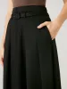 Pin-Tuck Midi Skirt with Belt sold by ogl move