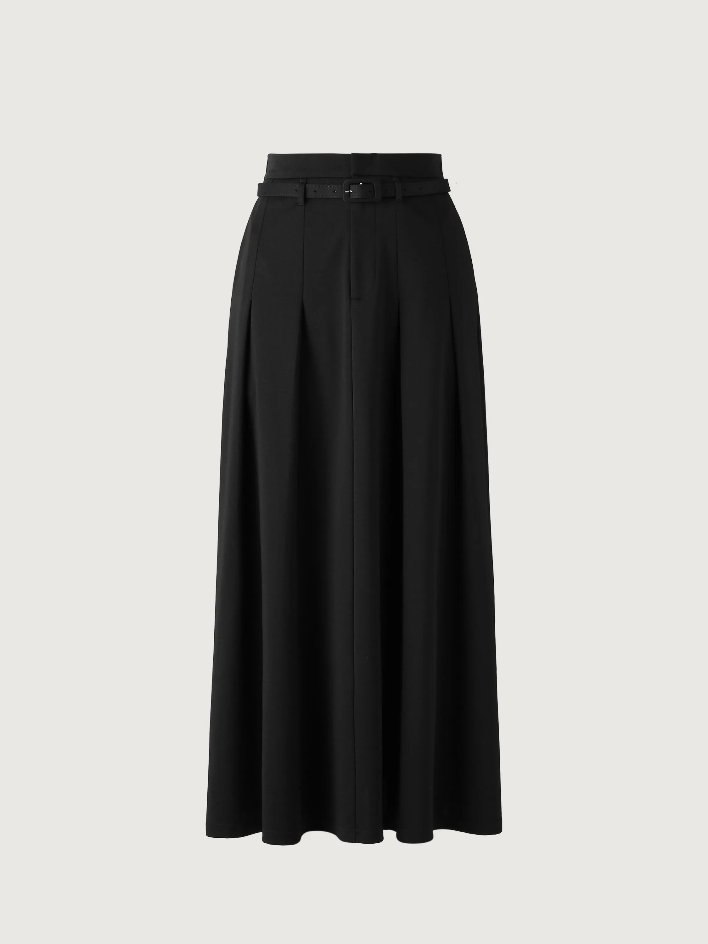 Pin-Tuck Midi Skirt with Belt sold by ogl move product image thumbnail 3