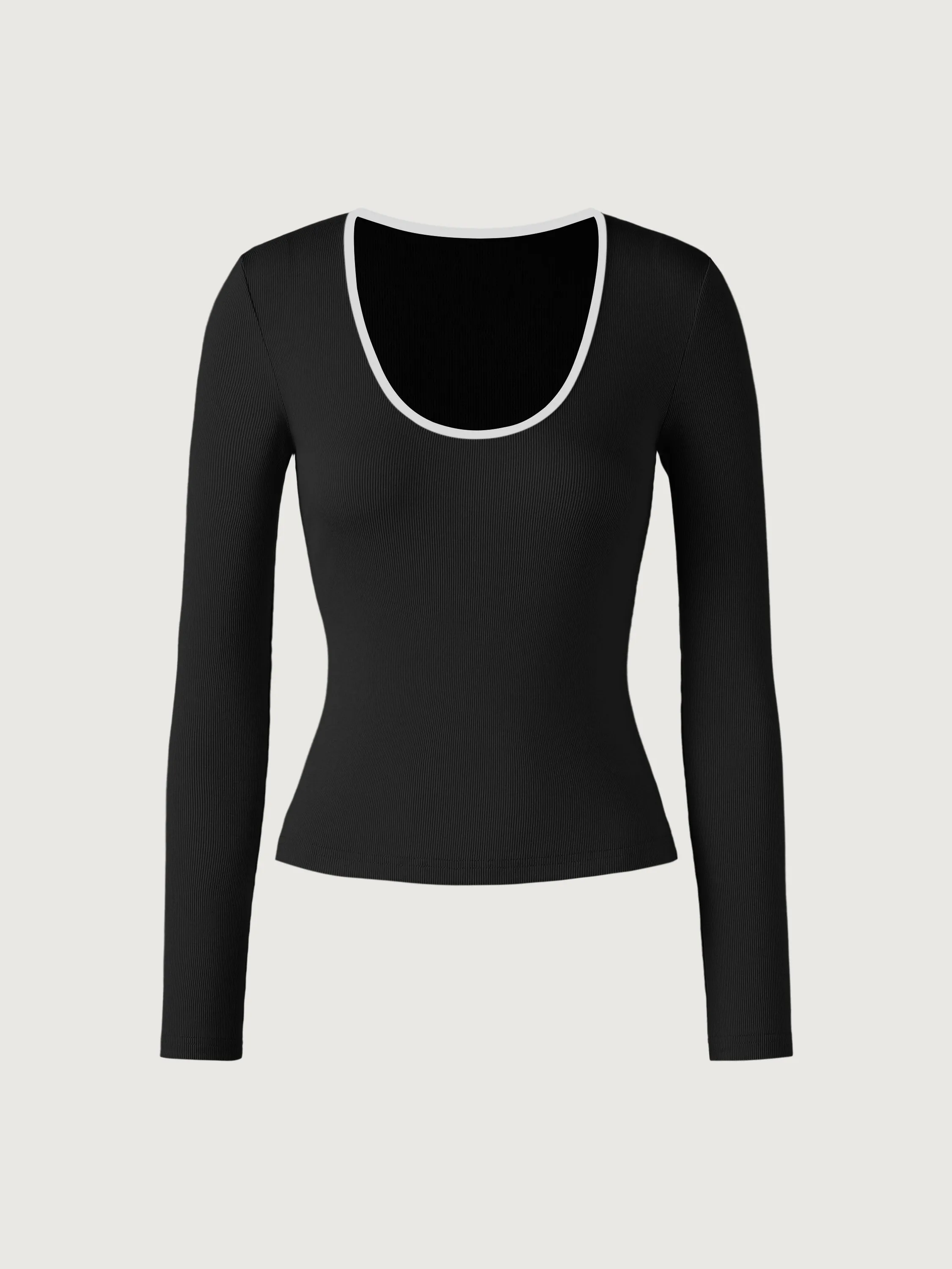 Contrast Rib Everyday Top sold by ogl move product image thumbnail 2