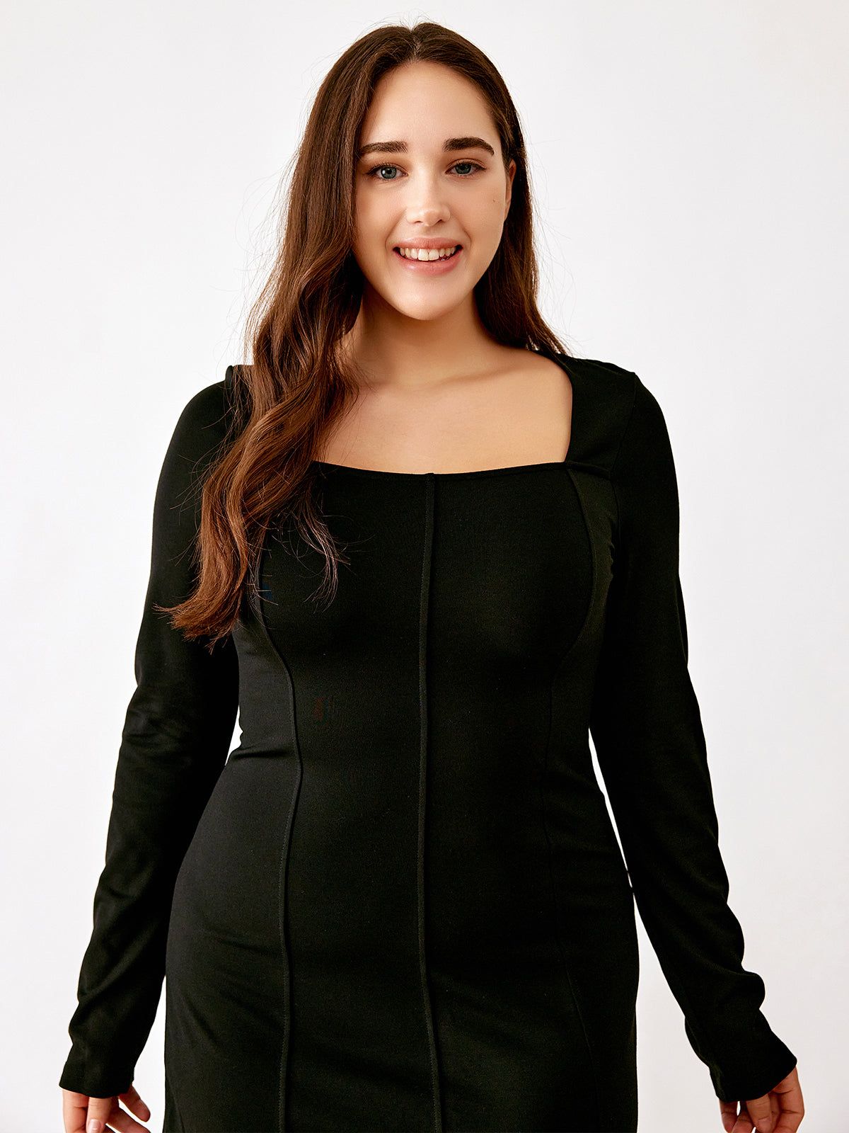 Vintage Square Neck Knit Dress sold by ogl move product image thumbnail 4