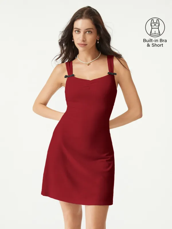 Put-A-Bow-On-It Ruching Brami Tank Dress sold by ogl move