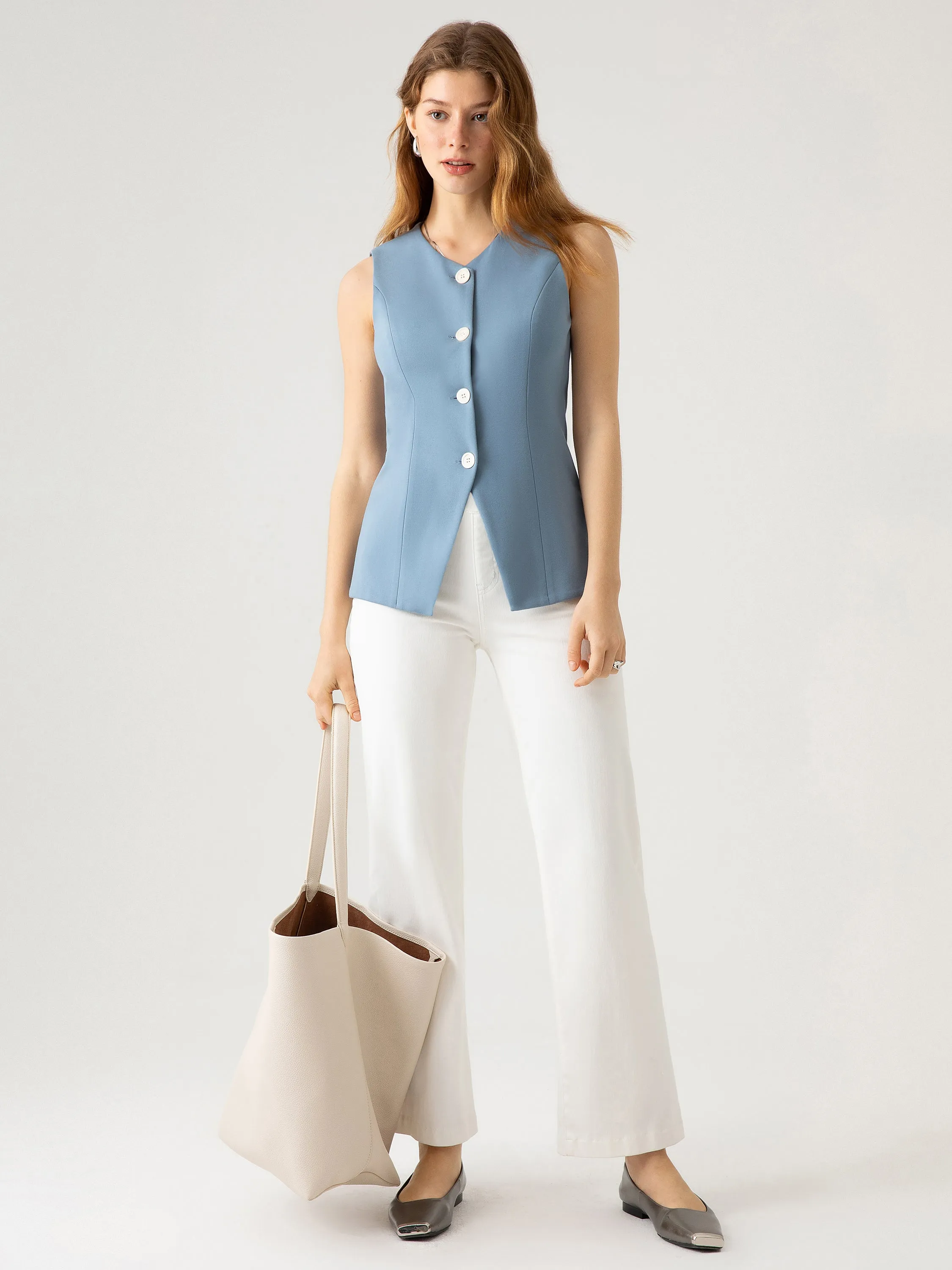Button Down Vest sold by ogl move product image thumbnail 4