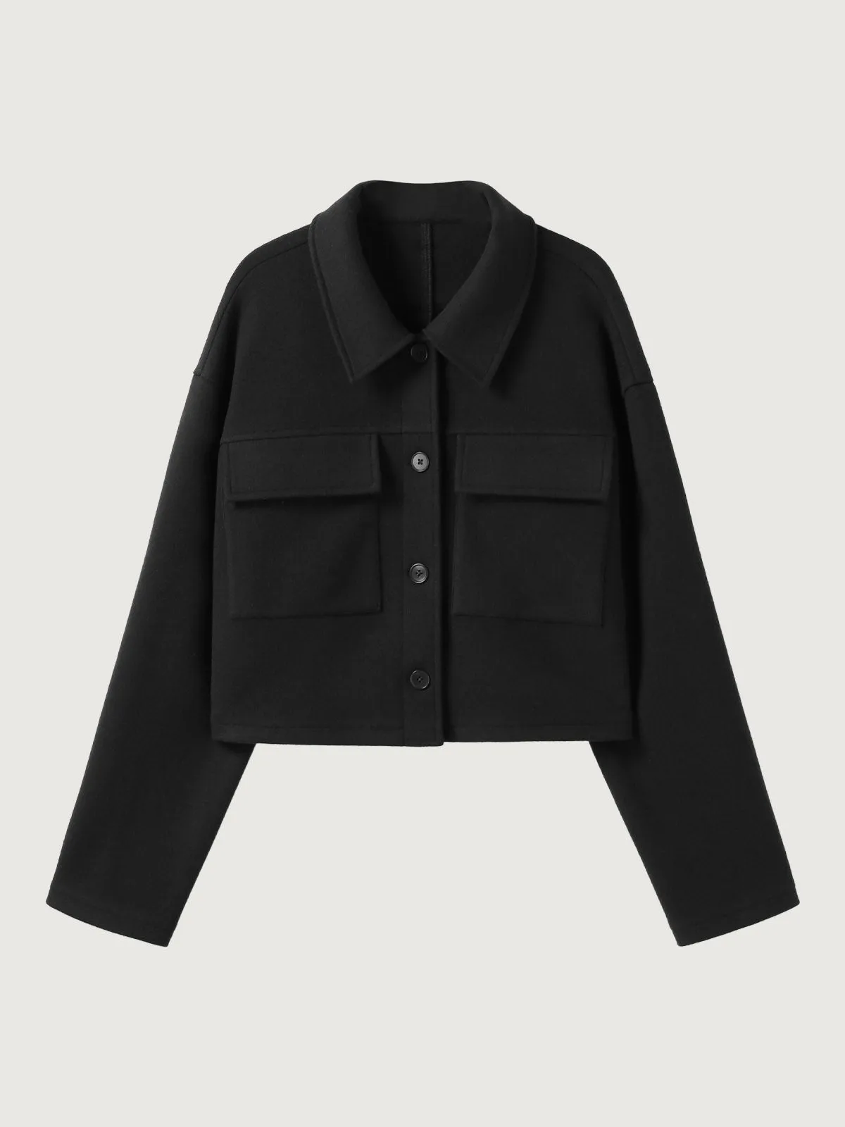 Cashmere-like Short Utility Jacket sold by ogl move product image thumbnail 2