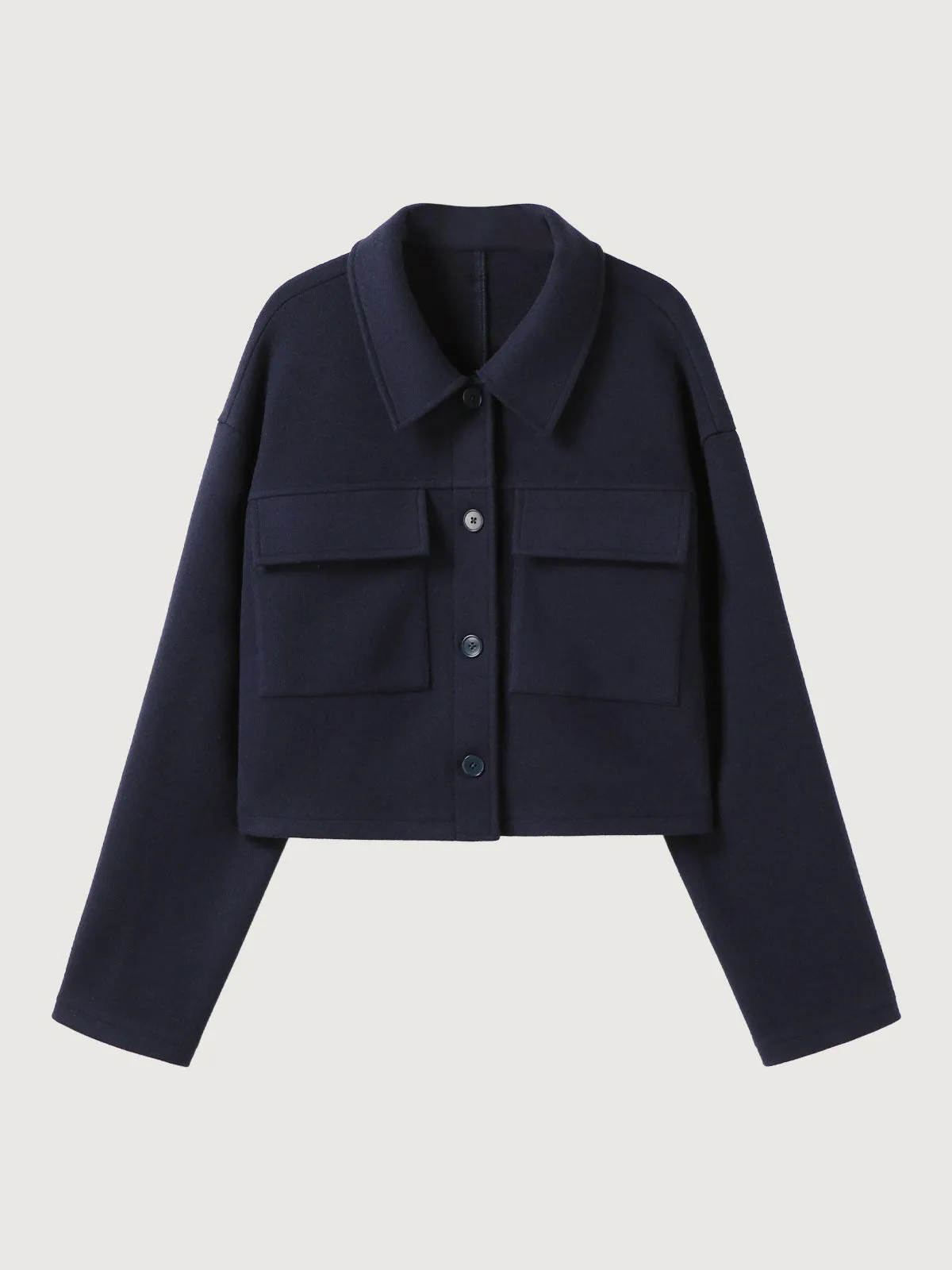 Cashmere-like Short Utility Jacket sold by ogl move product image thumbnail 4