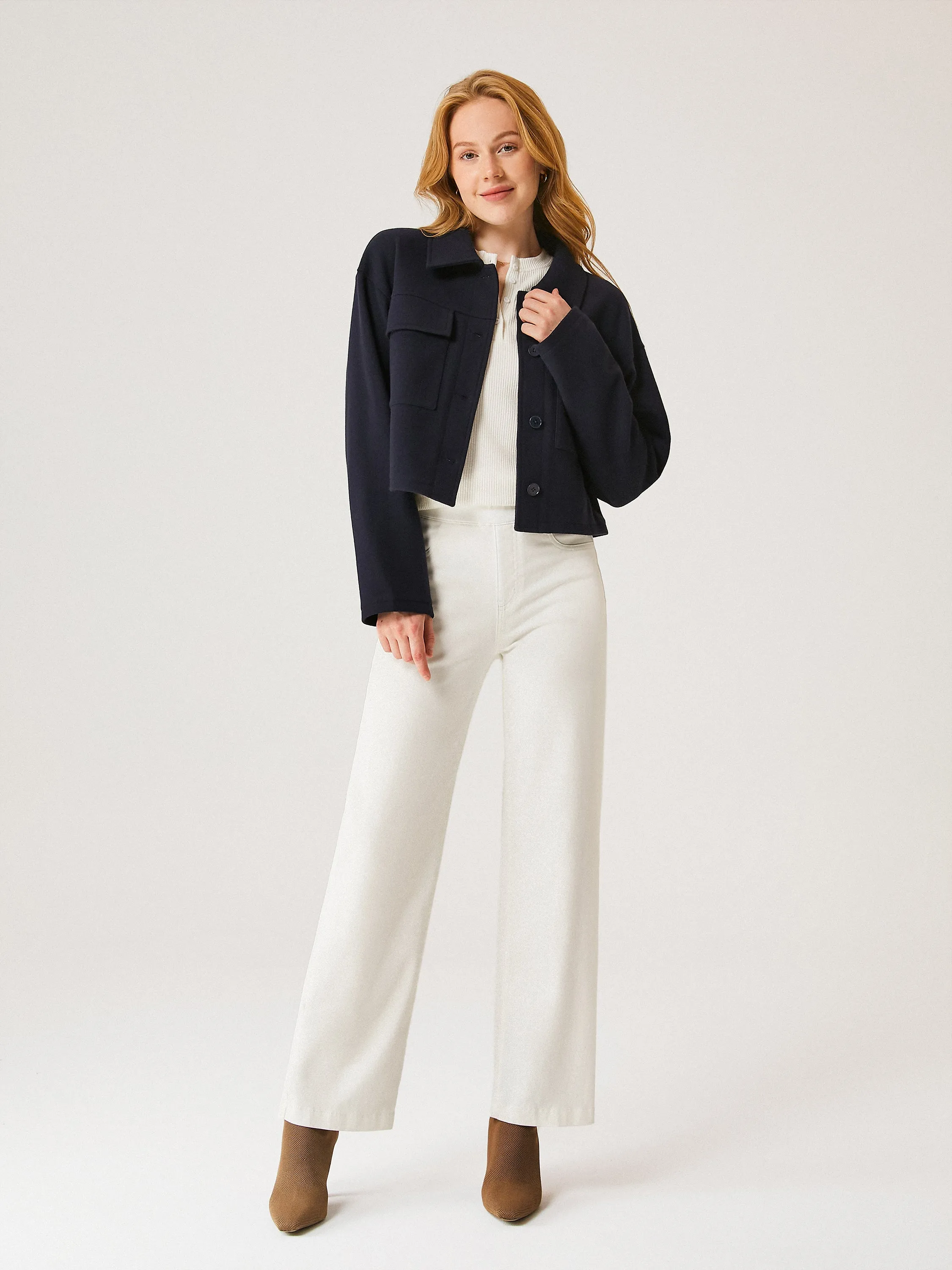 Cashmere-like Short Utility Jacket sold by ogl move product image thumbnail 5