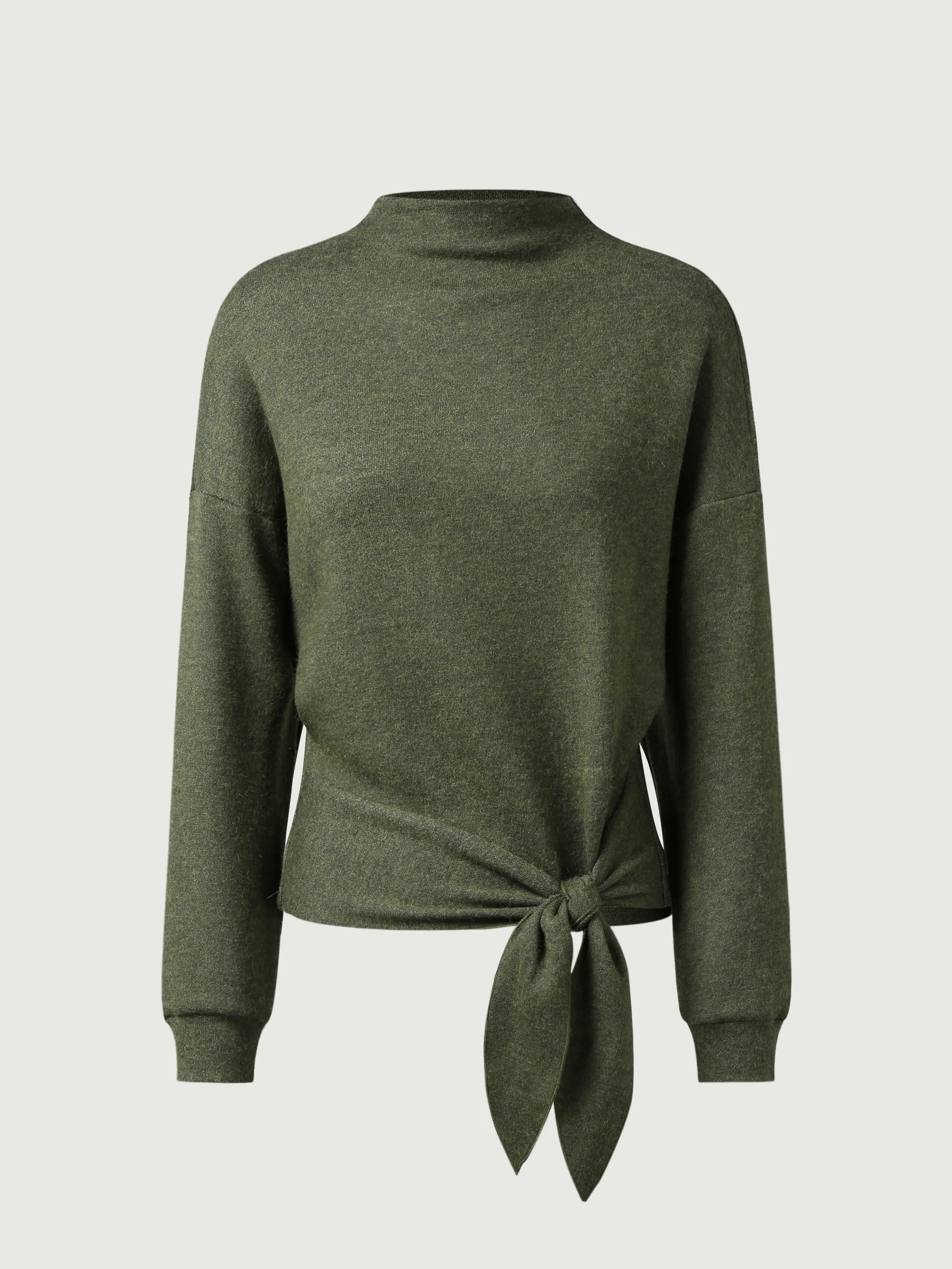 Cashsoft Mockneck Tie-Waist Top sold by ogl move product image thumbnail 2