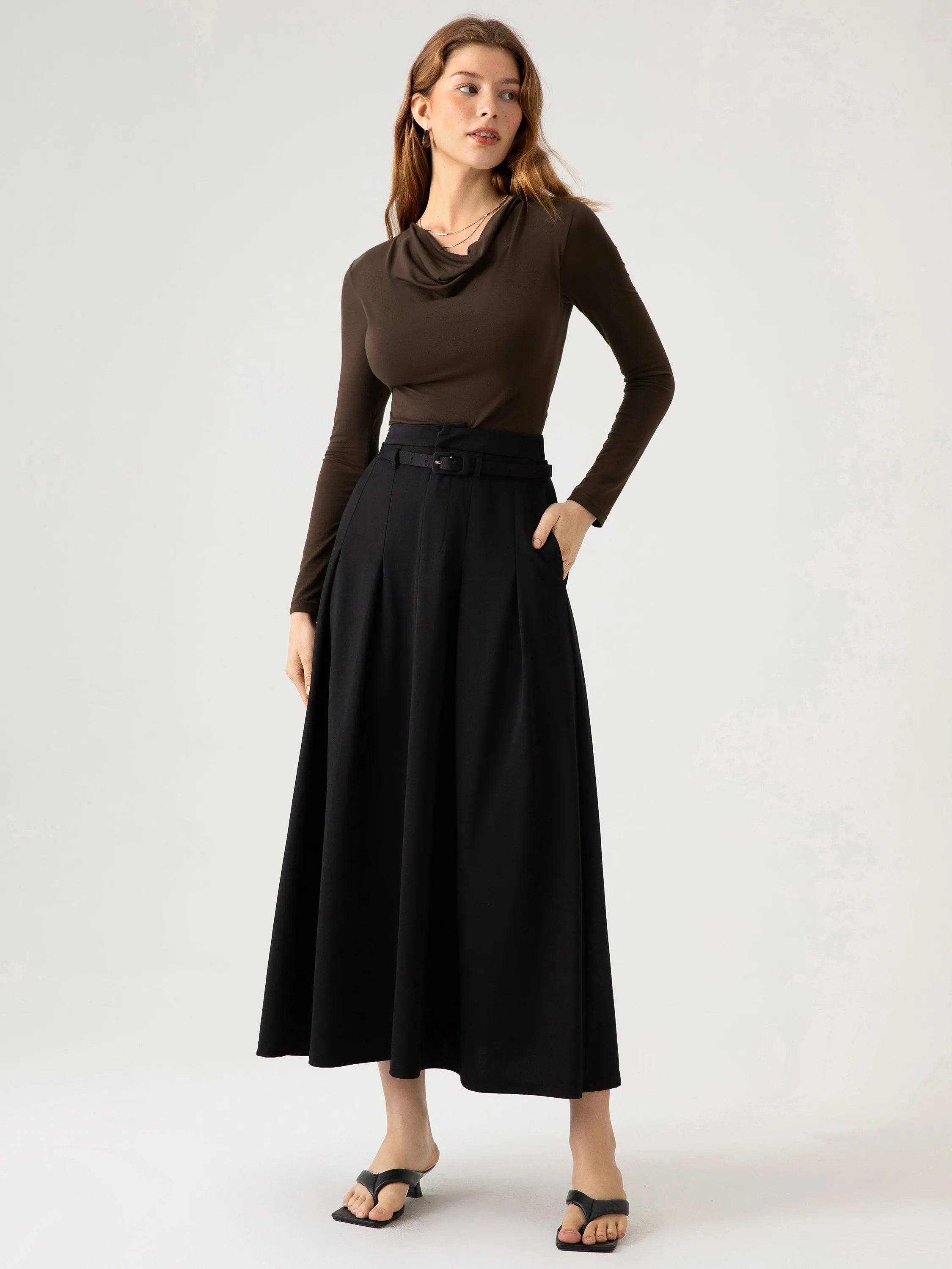 Tencel Cowl-Neck Brami Top sold by ogl move product image thumbnail 5