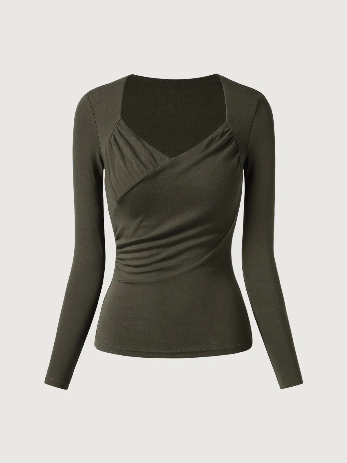 Eco-Mousse® Diamond Neckline Ruching Brami Top sold by ogl move product image thumbnail 2