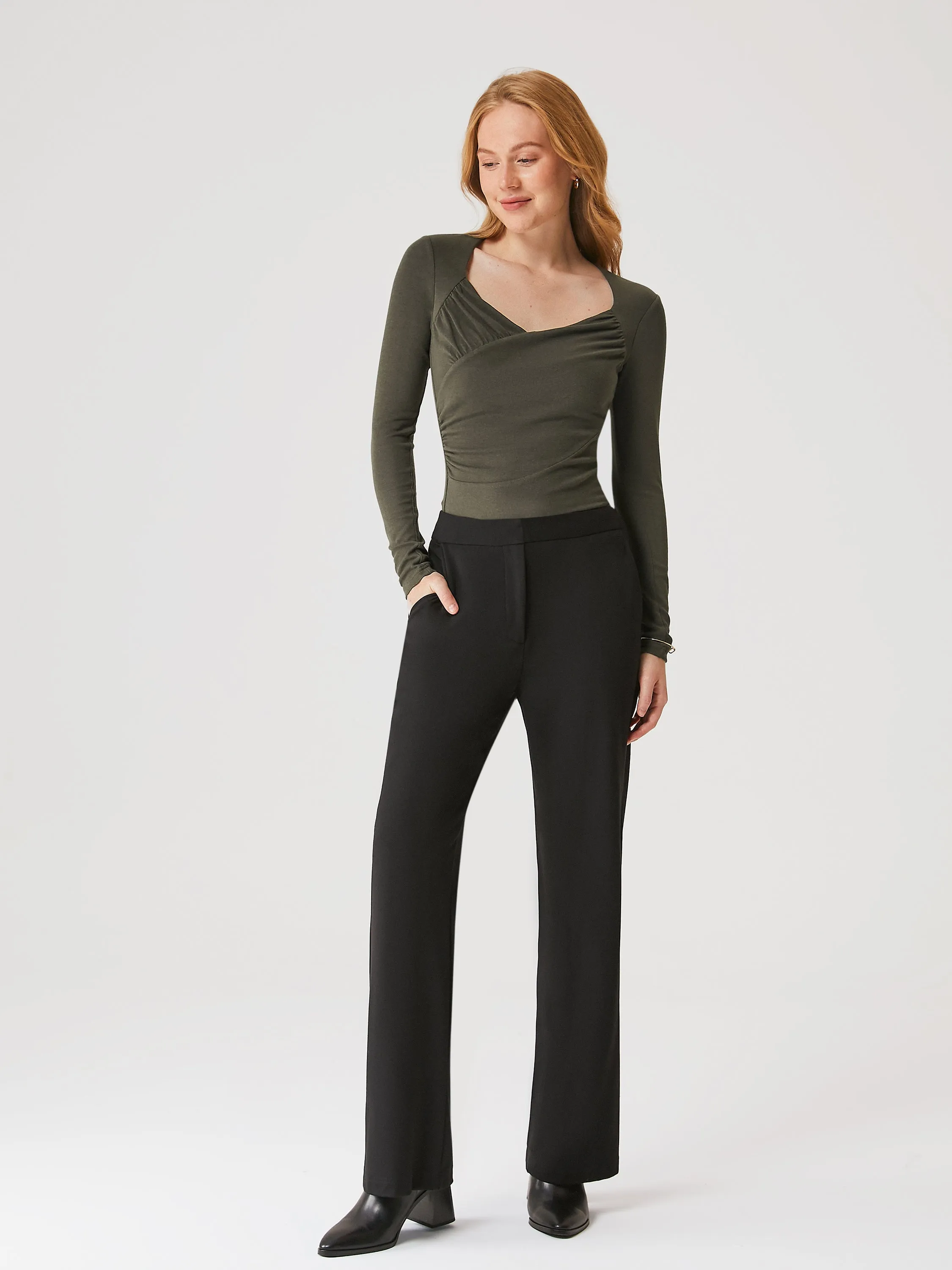 Eco-Mousse® Diamond Neckline Ruching Brami Top sold by ogl move product image thumbnail 3