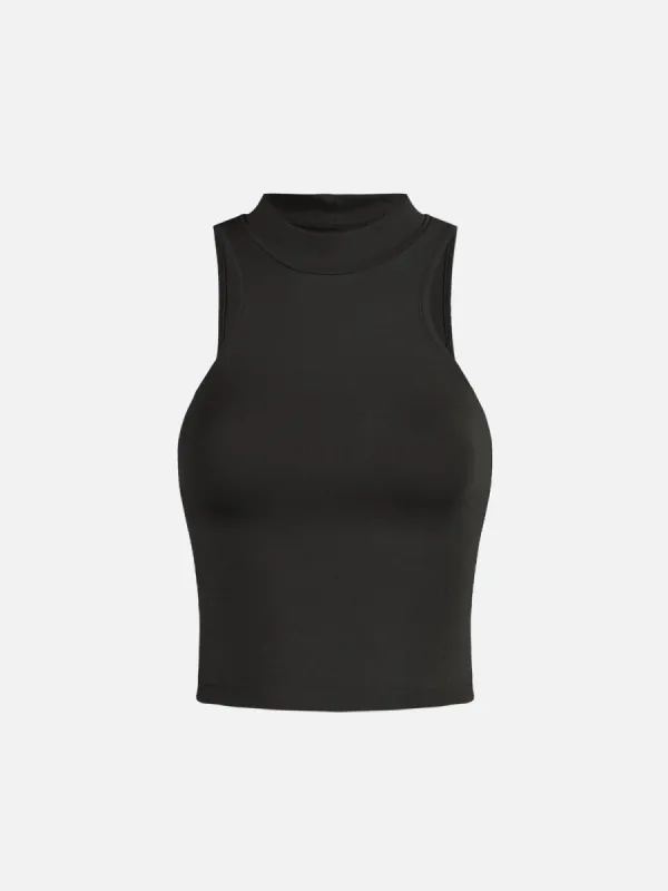Eco-MiyaMoon® Mock-neck Knit Tank Top sold by ogl move