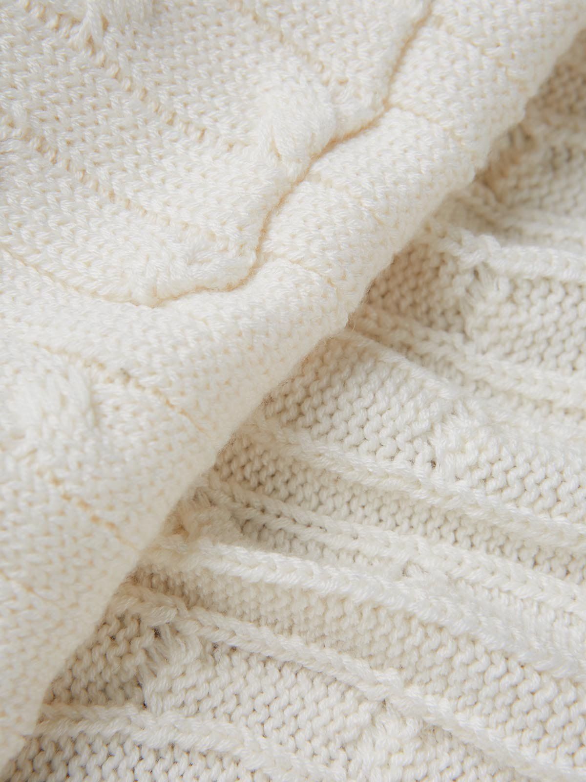 Cable Knit Polo Sweater Jumper sold by ogl move product image thumbnail 5