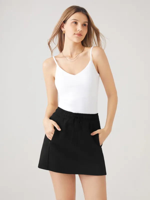 Elastic Waist Mini Skirt with Lined Shorts sold by ogl move