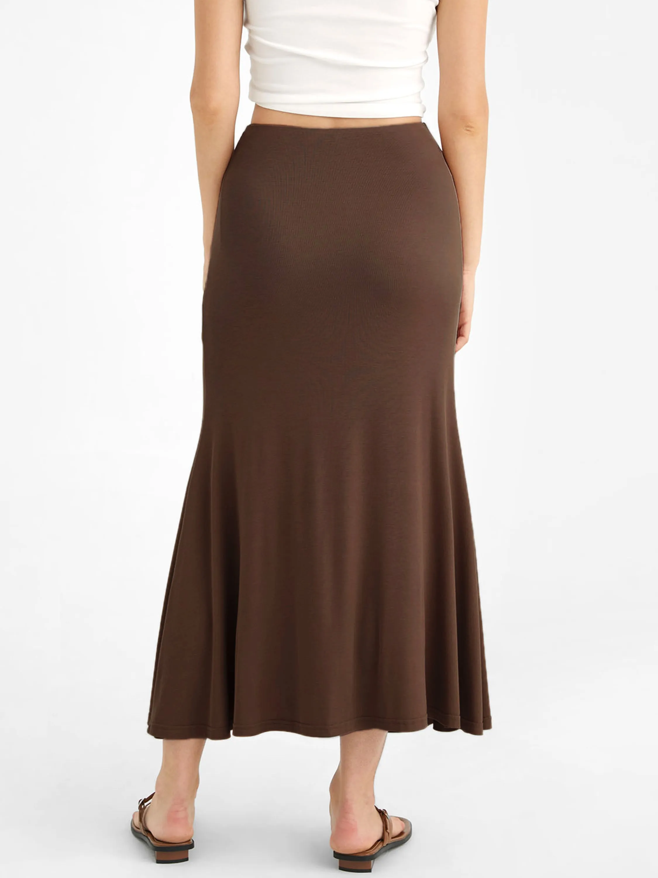 Ruched Side Mermaid Maxi Skirt sold by ogl move product image thumbnail 5