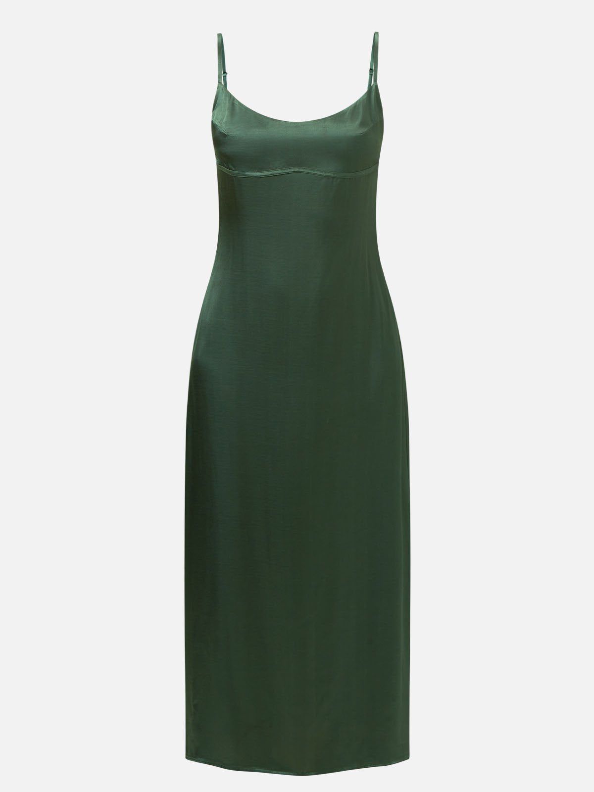 Silk-Like Satin Bustier Midi Dress sold by ogl move product image thumbnail 2