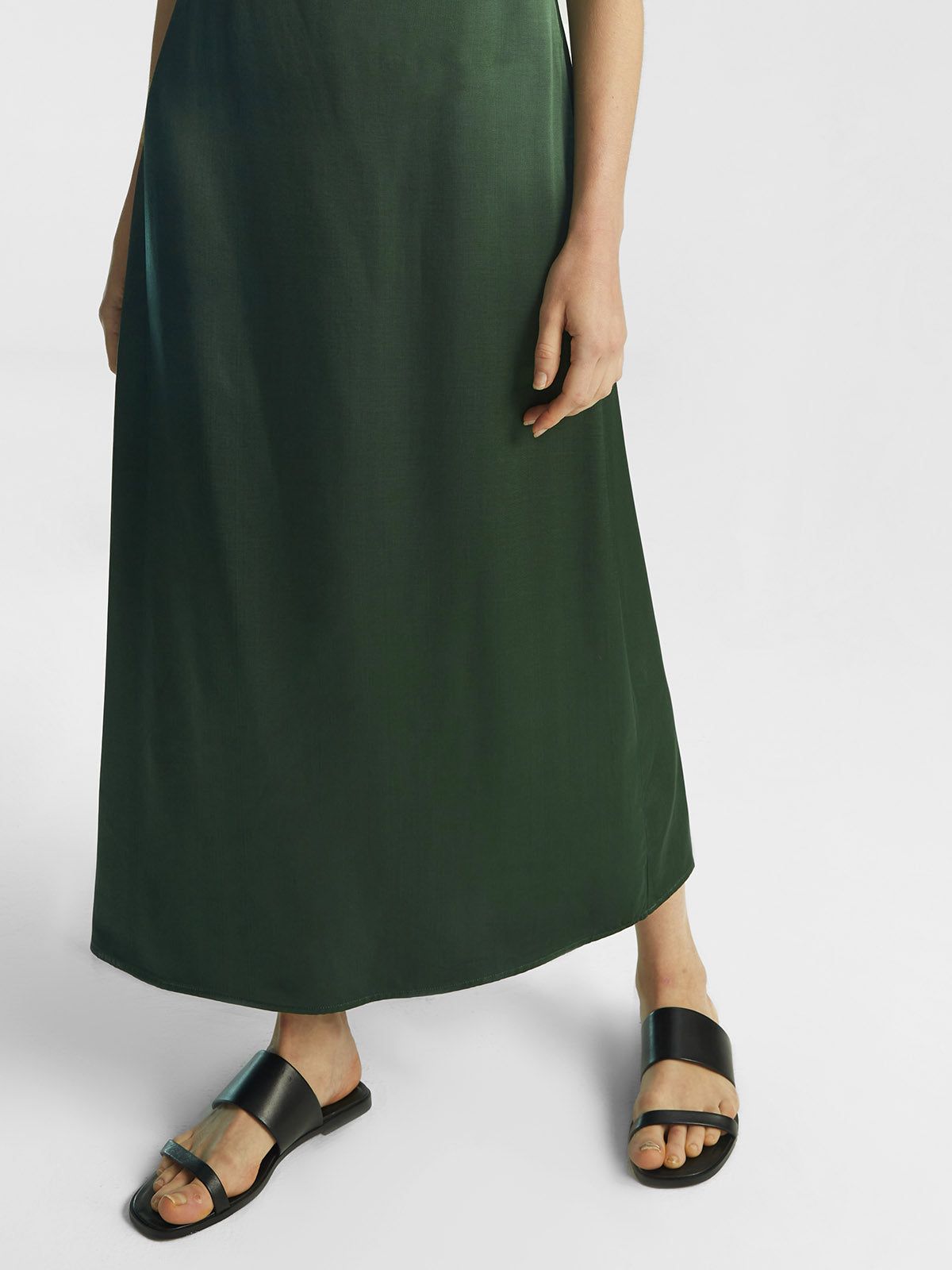 Silk-Like Satin Bustier Midi Dress sold by ogl move product image thumbnail 5