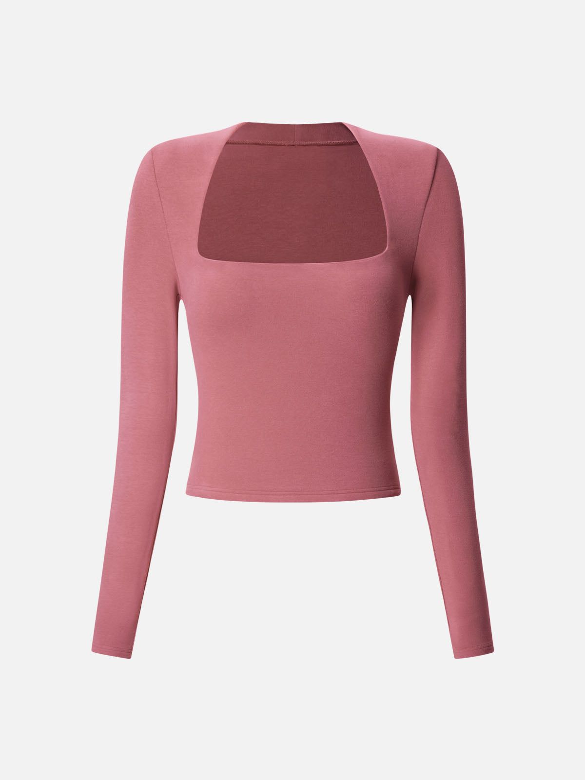 Brushed Tapered Square Neck Long Sleeve Top sold by ogl move product image thumbnail 5