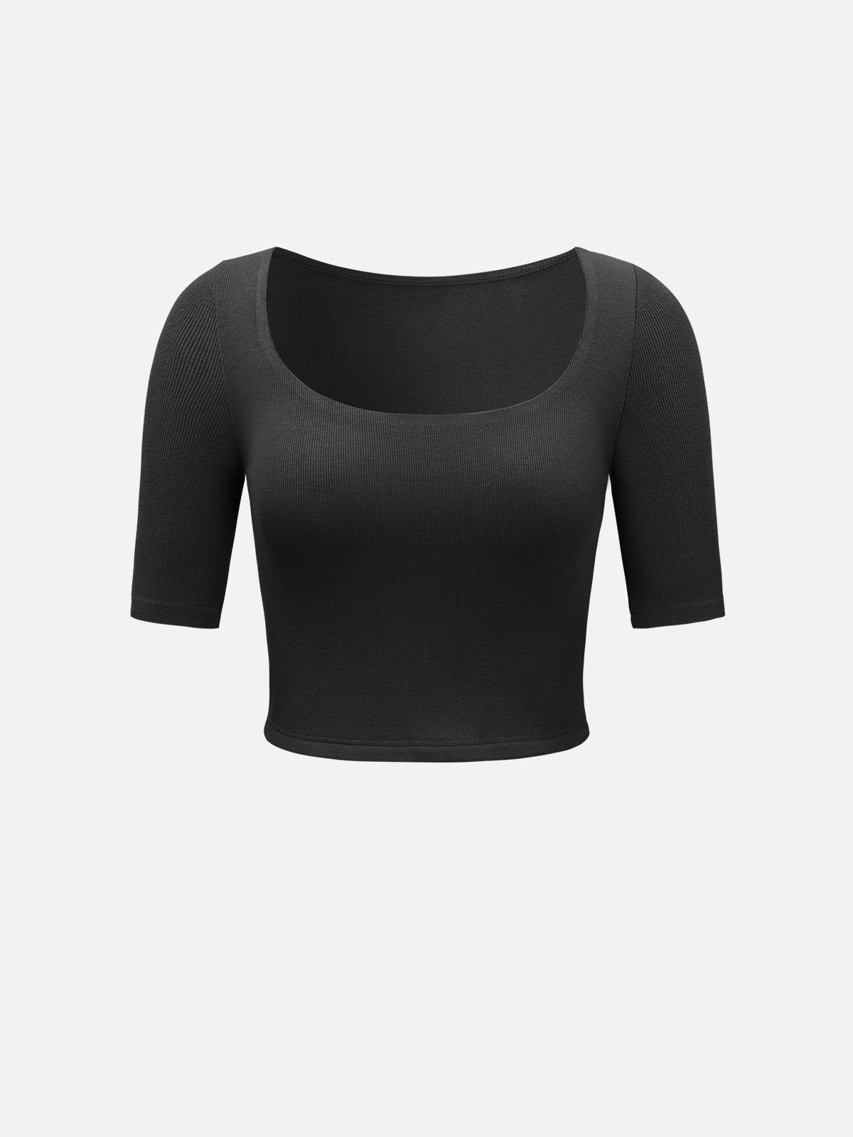 Eco-SkinKiss® Double-Lined Half-Sleeve Top sold by ogl move product image thumbnail 9